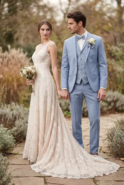 Hellblauer Hochzeitsanzug 2026